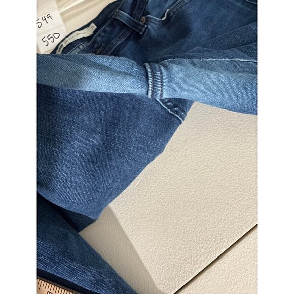 Levis 529 Jeans Womens Size 16 Curvy Bootcut Mid-Rise Stretch Dark Blue - Picture 10 of 11